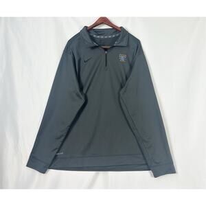 Tennessee Lady Volunteers Shirt Mens XXL Gray Nike Dri Fit 1/4 Zip Pullover